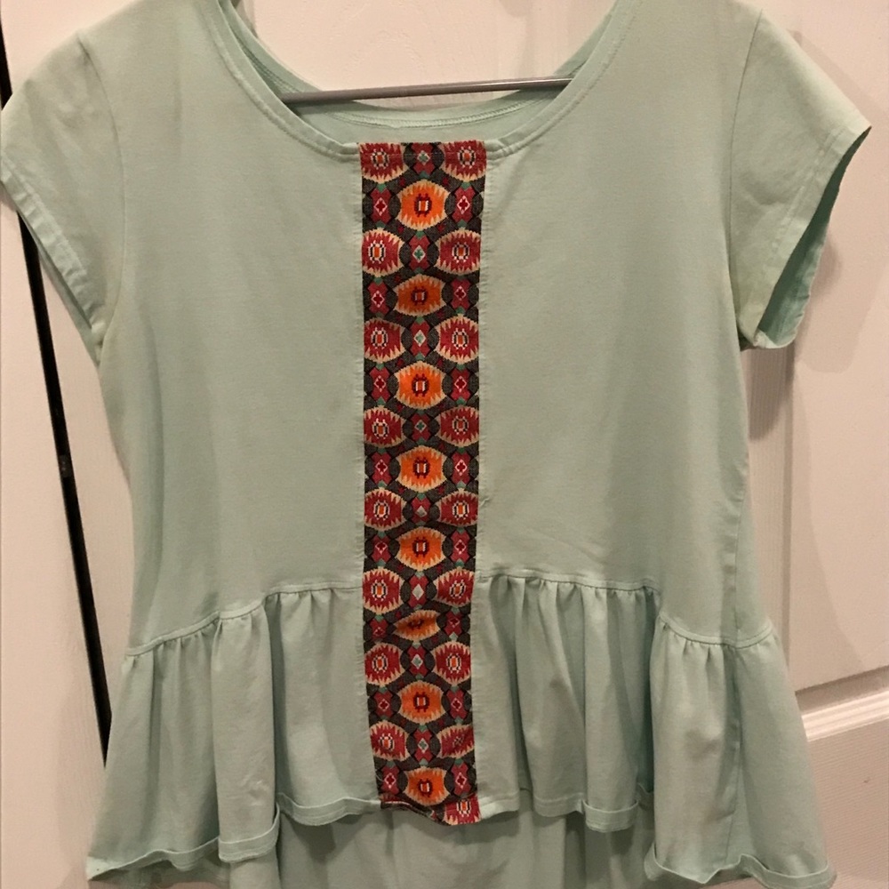Elegantees peplum top—size medium
